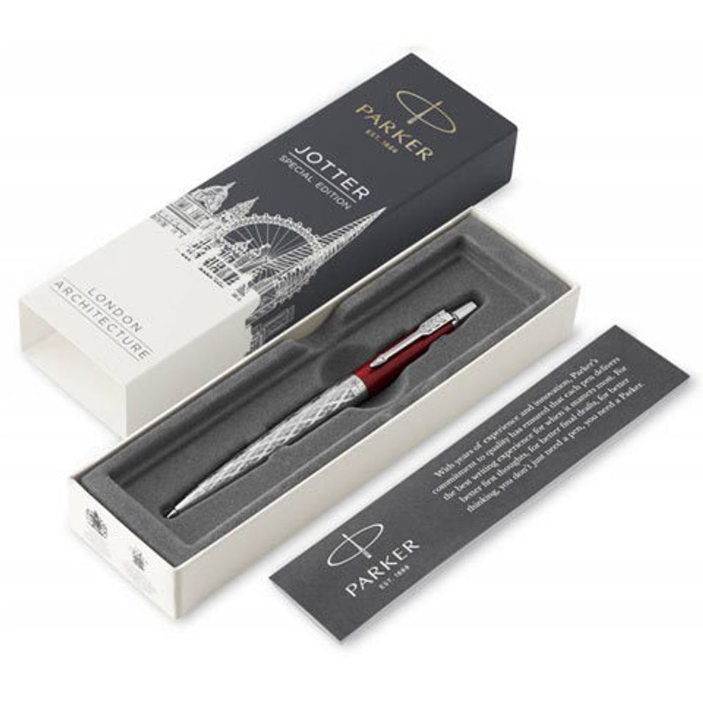 Шариковая ручка Parker Jotter K175 London Architecture Classical Red Mblue (2025827)