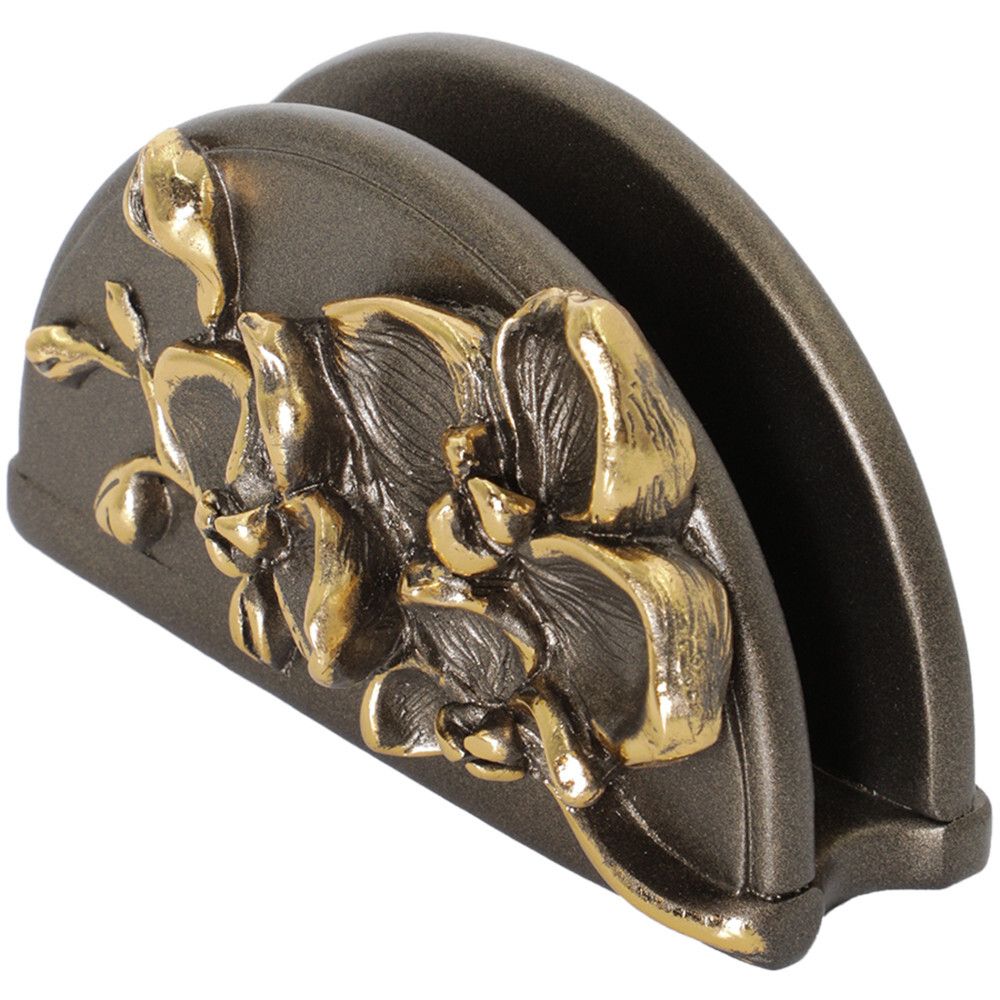 Сувенир Салфетница Орхидея Мильтония Бронза