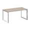 Onix Direct Lux Стол руководителя О-обр. м/к M-O.MO-SRR-4.8 Дуб Аттик/Нержавеющая Сталь/Хром 1580*80