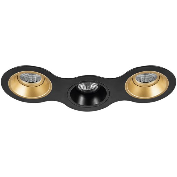 Комплект из светильников и рамки Lightstar Domino Round (214697+214603+214607+214603) D697030703