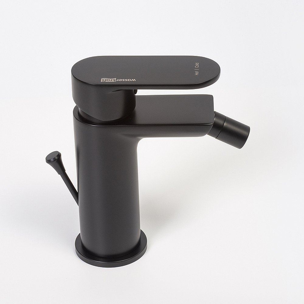 Инсталляция для биде со смесителем WasserKraft Naab 86BDT.050.BL.SQ7406 черная панель/смеситель черный Soft-touch
