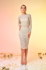 Платье Georgette Beige