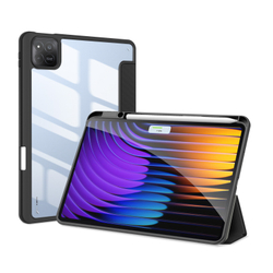 Чехол книжка черного цвета от Dux Ducis для Xiaomi Pad 7 и 7 Pro, серия Toby Series Case, с функцией пробуждения и сна