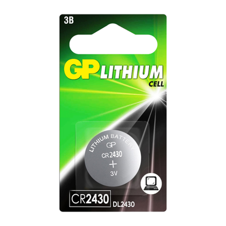 Элемент питания GP Lithium CR2430 BL1 CR2430-8C1 (1/10/100)