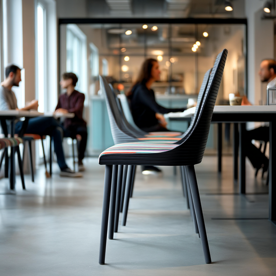 Стул пластиковый обеденный Salma темно-серый