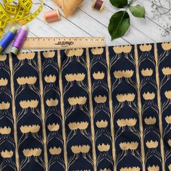 Ткань премиум мембрана цветочный орнамент