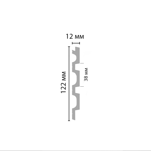 Панель декоративная Decomaster D316 ДМ 122х12х2900мм