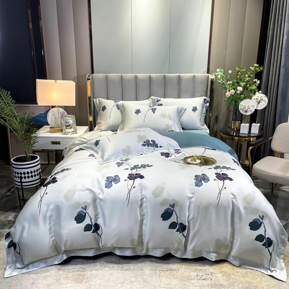 Постельное белье из тенселя Blue Orchids