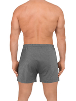 Мужские семейные трусы из хлопкового полотна (Размер: XXXL) (Цвет: серый)