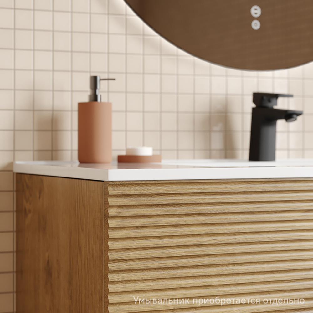 Тумба подвесная IDDIS Bild, 100 см, дуб светлый, BIL10V0i95