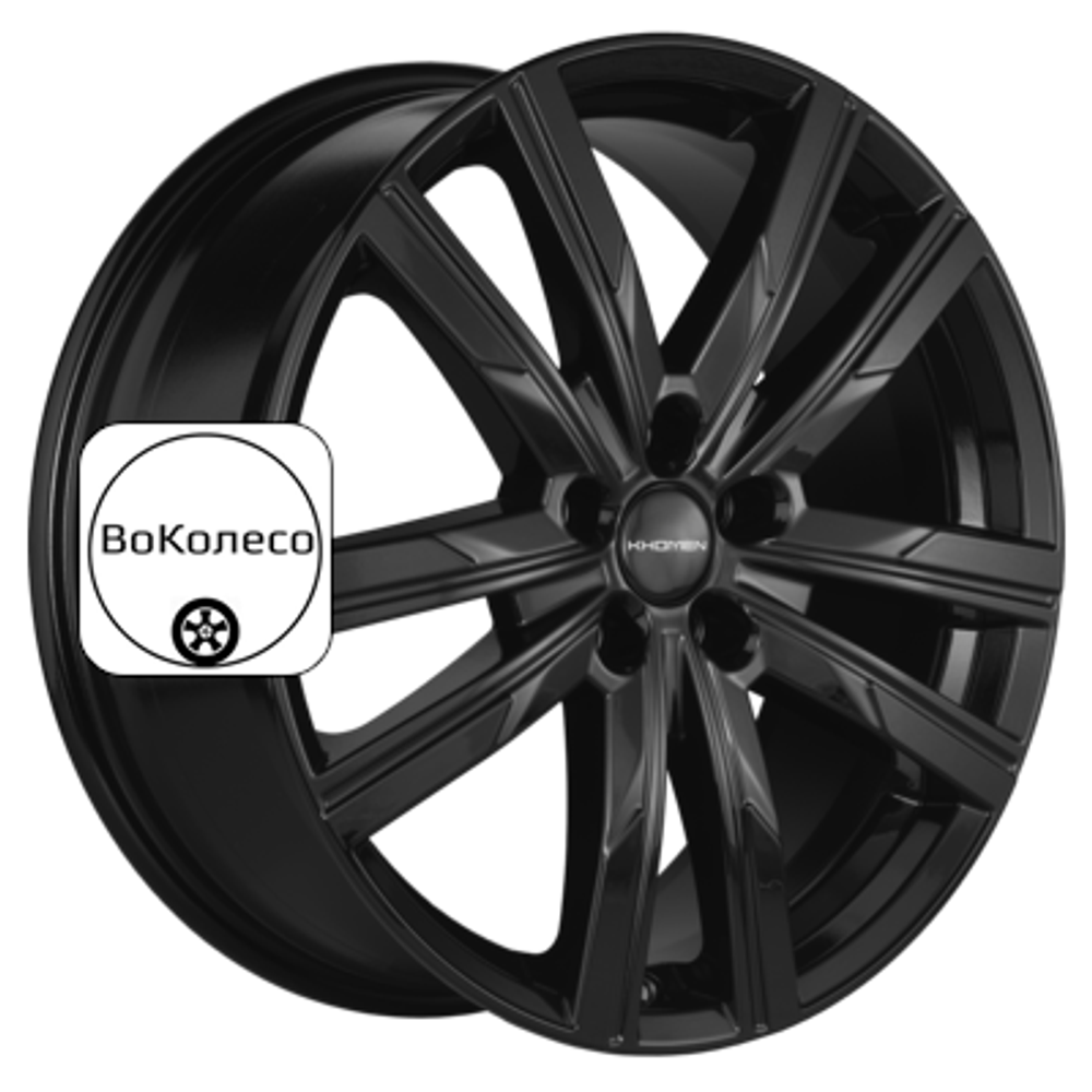 7,5x19/5x108 ET36 D65,1 KHW1905 (Exeed VX/TXL/LX) Black Khomen Wheels