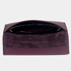 Футляр для очков Lentille из кожи козы, фиолетового цвета