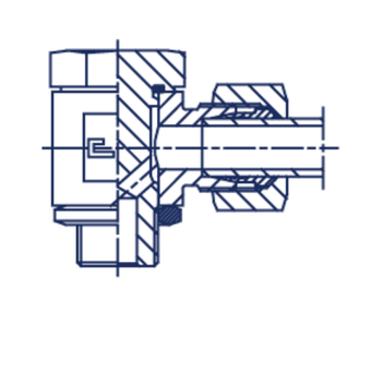 Соединение JE DL08 BSP 1/4 (нерж.)
