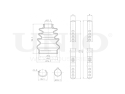 Пыльник ШРУСа (к-т) UNIO DUC-30042K