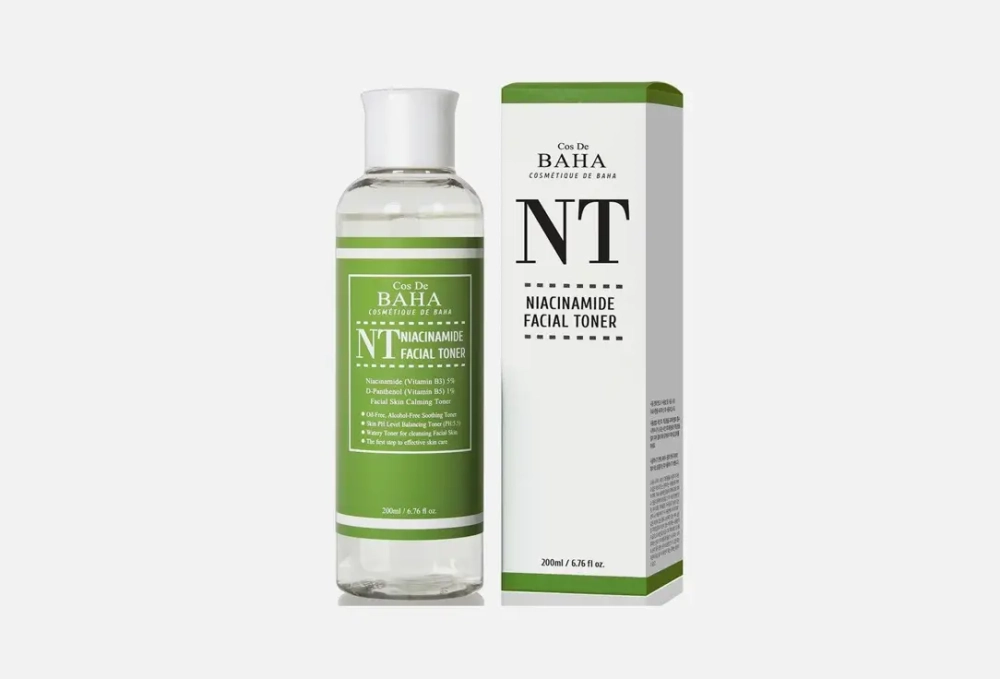 COS DE BAHA Тонер для проблемной кожи с ниацинамидом NIACINAMIDE TONER (NT) (200 мл)