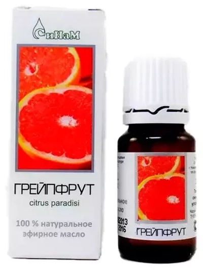 Эфирное масло, ГРЕЙПФРУТ, 10мл, СиНам