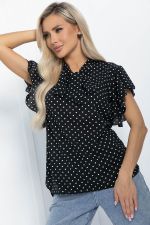 Блуза Челси (черная) Б11494 LT Collection
