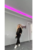 Костюм с принтом леопарда