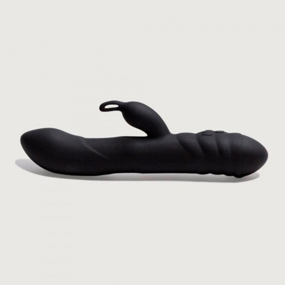 Вибратор-массажер с функцией ротации Twister черный от Adrien Lastic