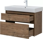 Тумба с раковиной Aquanet Nova Lite 249954 85 дуб рустикальный
