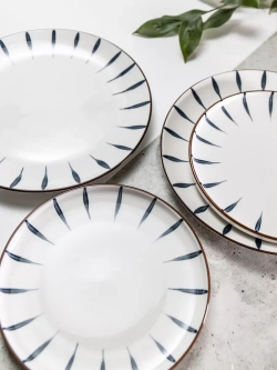 Тарелка без бортов, Лепесток, диаметр 25,5 см - 6 шт.