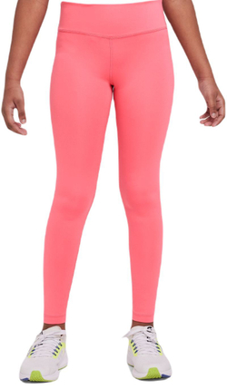 Брюки для девочки Nike Girls Dri-Fit One Legging - sea coral/white - Orange