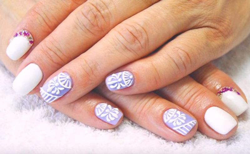 МК Лепной Декор. Фактурный гель для дизайна от Формула Профи и пастельные гель-лаки Морское настроение