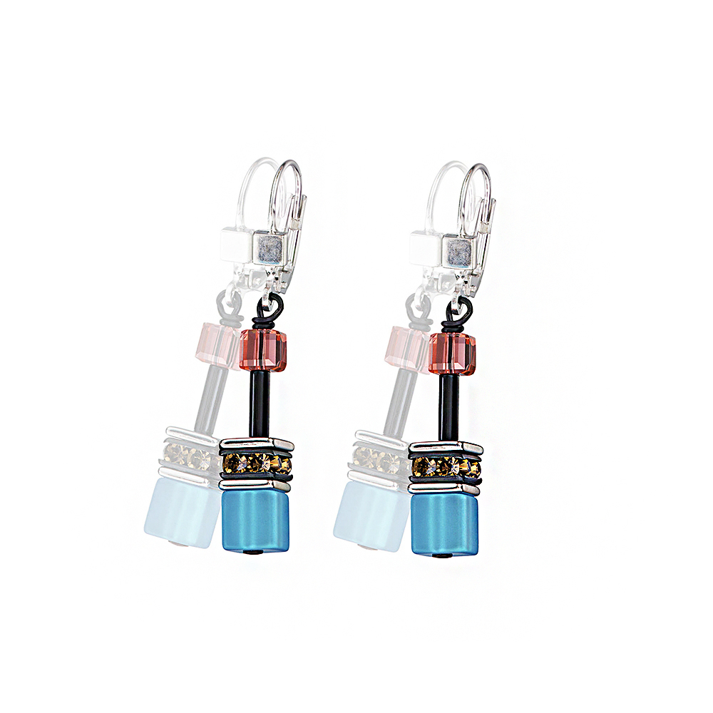 Серьги Coeur de Lion 2838/20-1563 цвет голубой, розовый