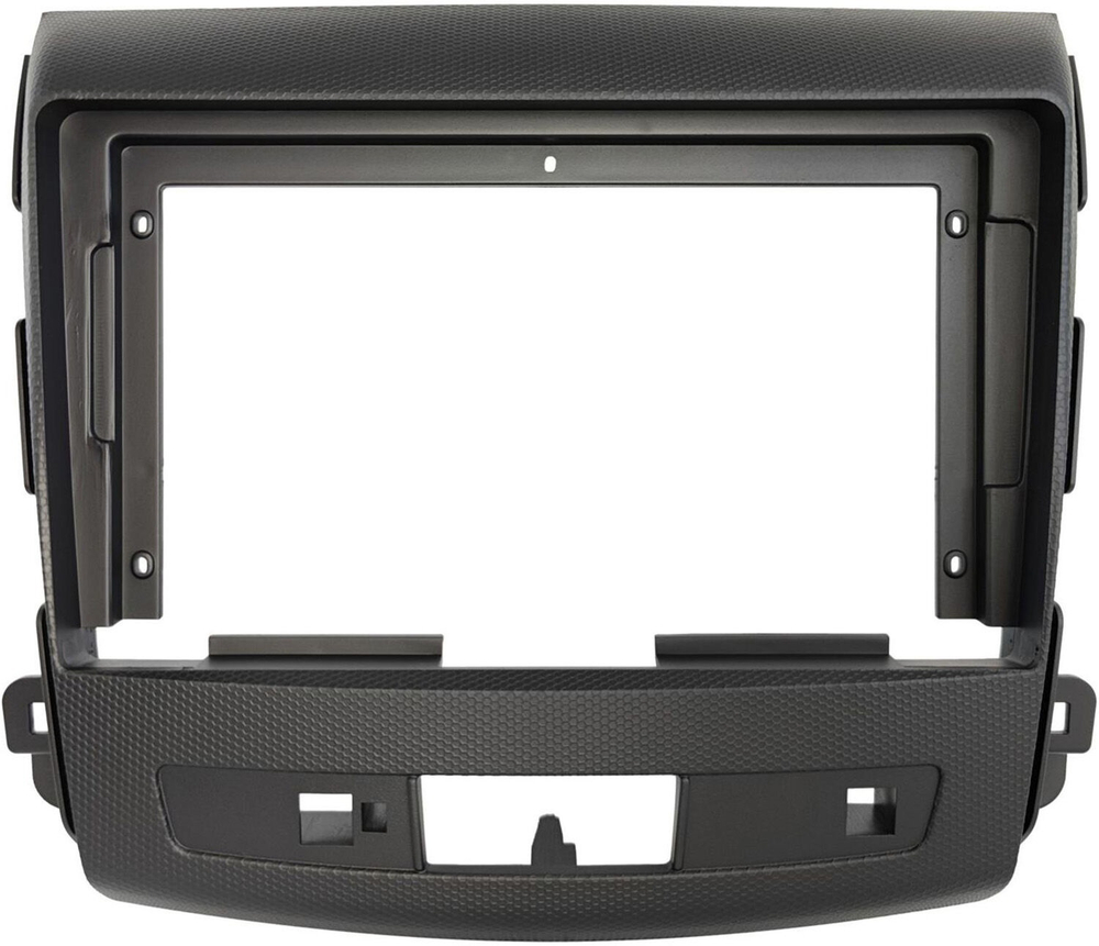 Магнитола для Mitsubishi Outlander XL, Peugeot 4007, Citroen C-Crosser (перфорированная рамка) - Teyes LUX ONE ROUND монитор 12.3" 2K QLED на Android 10, CarPlay, 4G SIM-слот