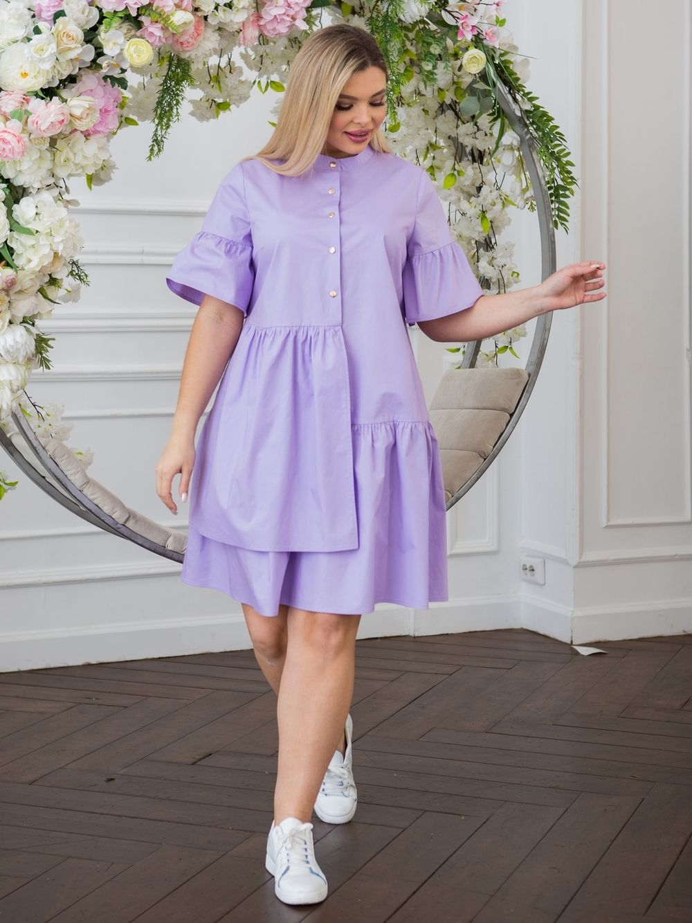 Платье 1247 фуксия Novita (Акция)