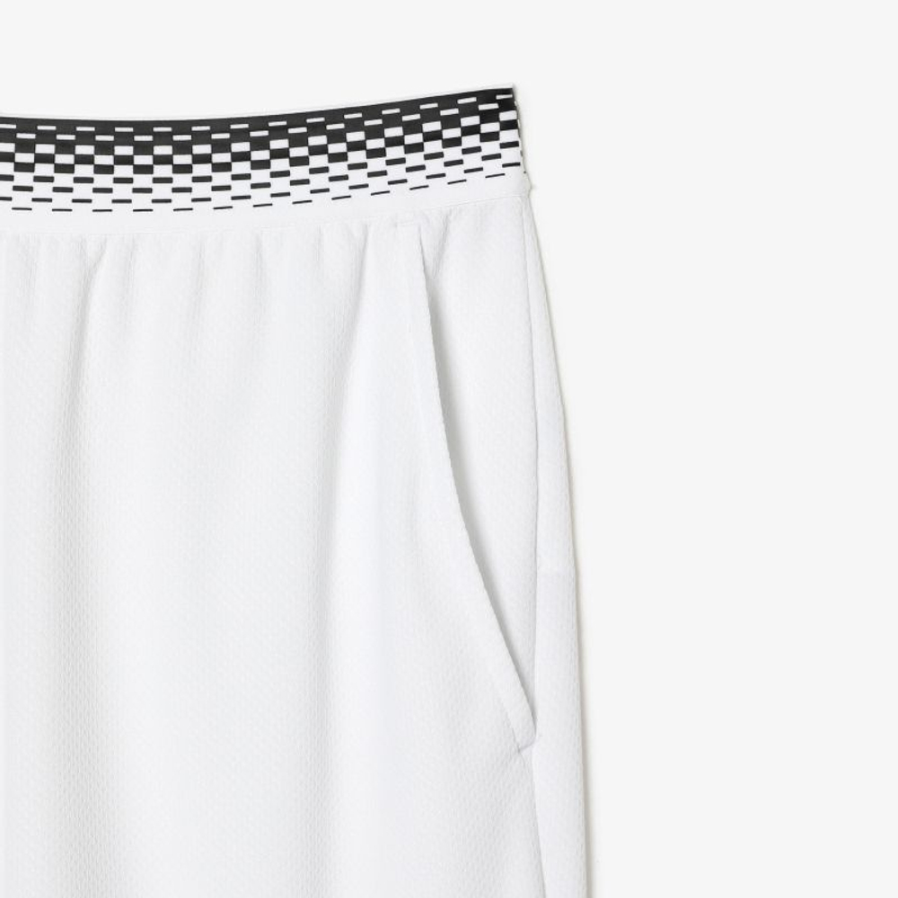 Мужские теннисные шорты Lacoste Tennis x Daniil Medvedev Mesh Shorts - белый