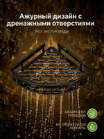 Полка для ванной угловая навесная настенная