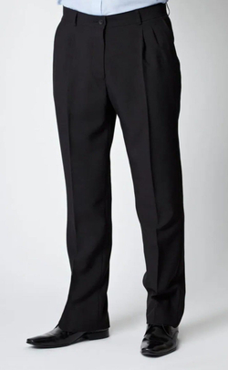 Брюки мужские классические классика строгие офисные офис теплые толстые утепленные костюмные костюмка чёрные зимние шерстяные шерсть прямые 56 размер