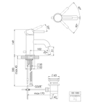 Смеситель для раковины Steinberg Серия 100 с керамическим картриджем, со сливным гарнитуром 1 1/4“, с гибкими шлангами 3/8“, хром 100 1000