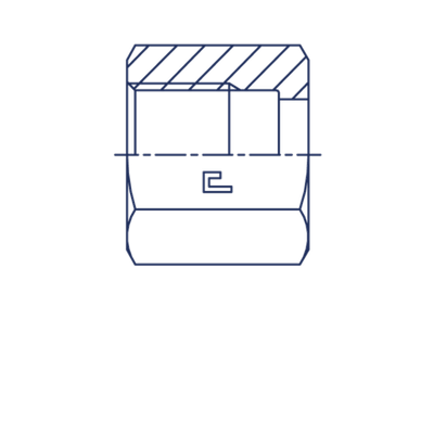 Гайка N ORFS 1.3/16
