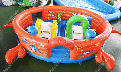 Коммерческий надувной батут "Крабик"