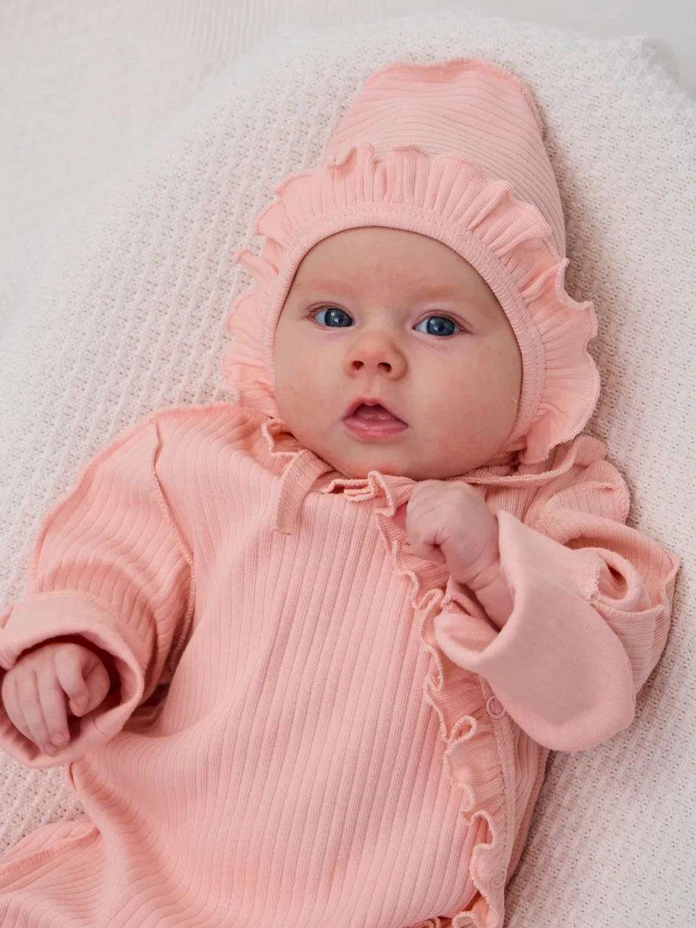 Слип для новорожденных девочек с антицарапками