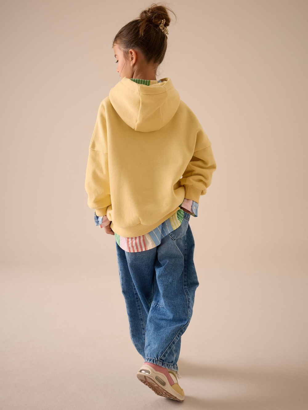 Толстовка с капюшоном для девочки Next E84-490, Желтый