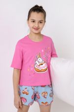 Пижама для девочки Единопончик-3 Виотекс РОЗОВО-ГОЛУБОЙ