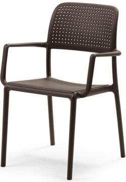 Кресло Bora пластиковое цвет кофе Nardi Италия