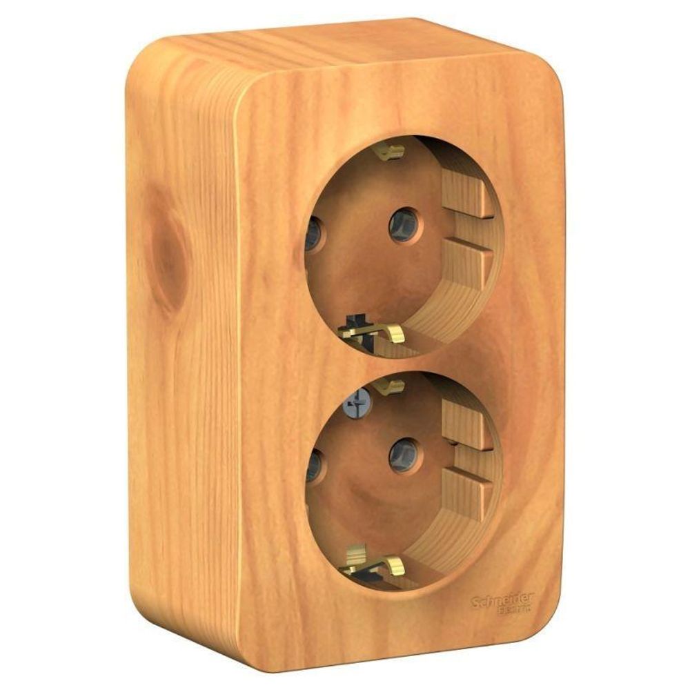 Розетка 2-м ОП Blanca 16А IP20 250В с заземл. без защ. шторок с изолир. пластиной ясень SE BLNRA010215 Розетка 2-м ОП Blanca 16А IP20 250В с заземл. без защ. шторок с изолир. пластиной ясень SE BLNRA010215