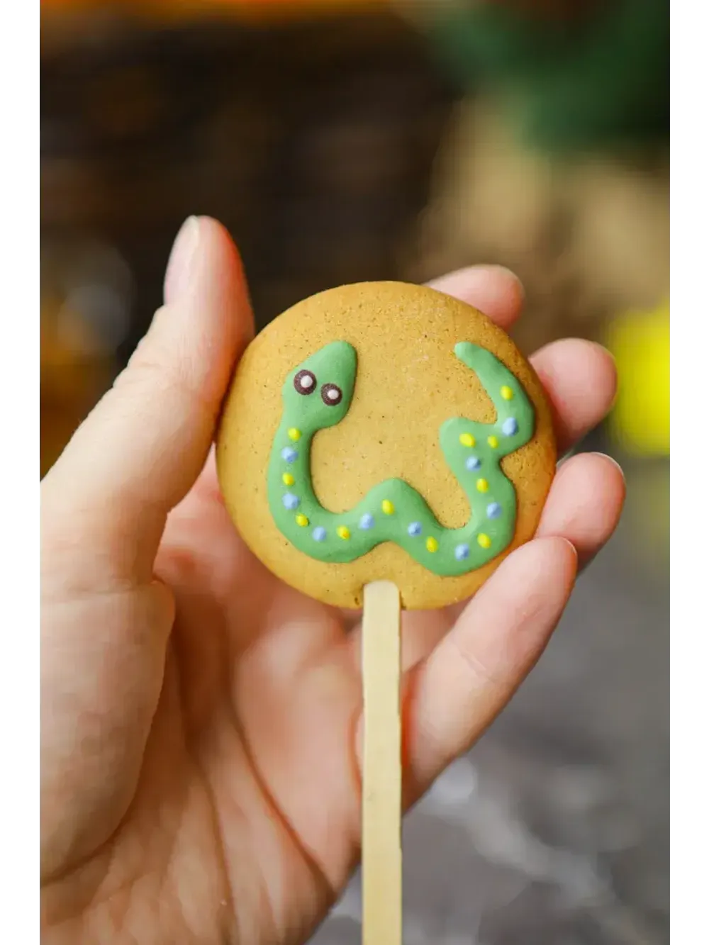 Имбирные пряники на палочке "Год Змеи", 10 шт.