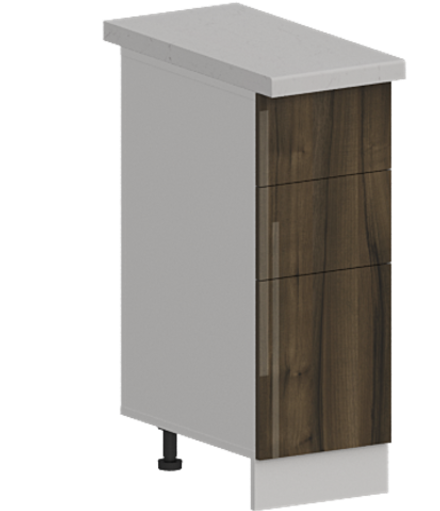 Кухня Модуль ШН3Я 300 Вотан / Орех Миланский