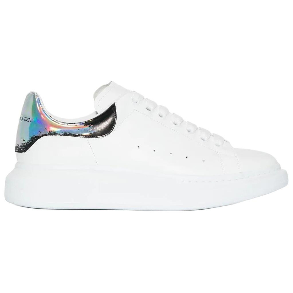 Alexander McQueen Oversized Sneakers "White Black Silver"