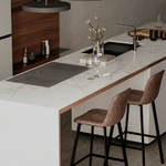 Стул барный hugh, экокожа, серо-коричневый