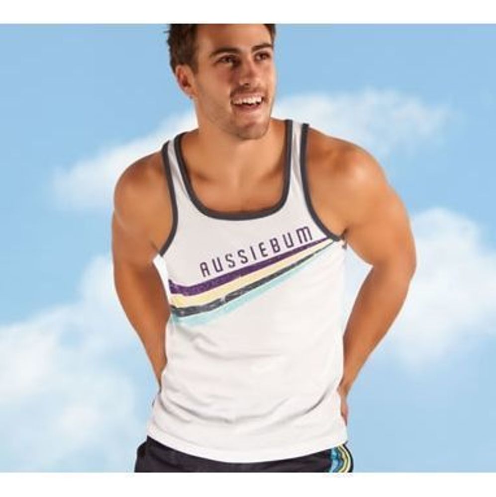 Майка белая Aussiebum Score Goal Tank