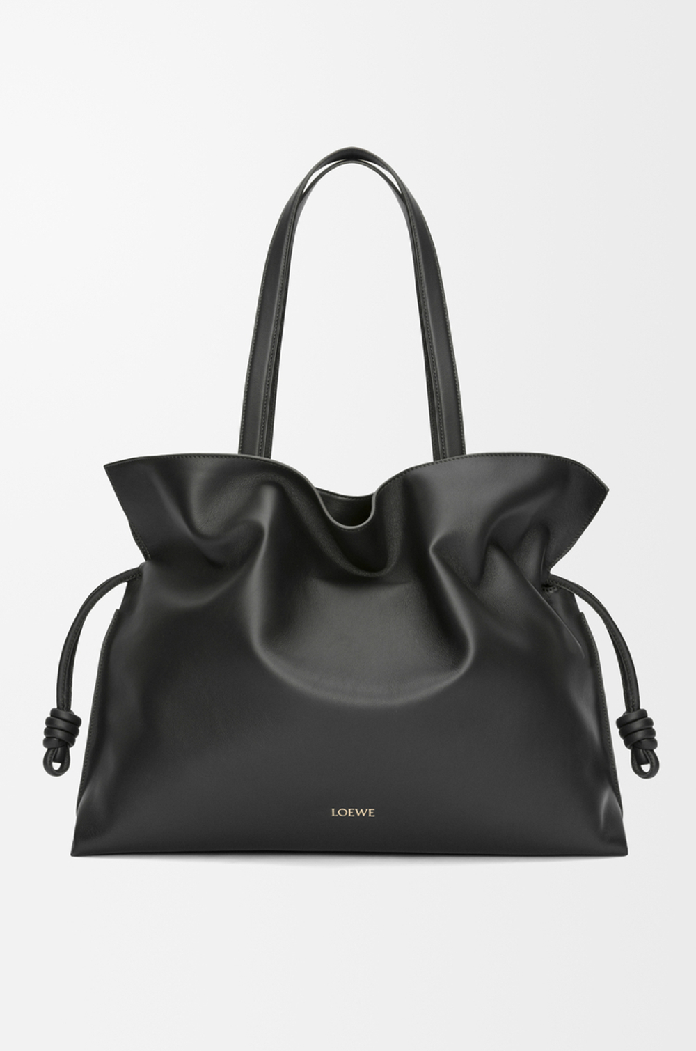 Loewe Сумка-клатч XL Flamenco из телячьей кожи наппа, черный