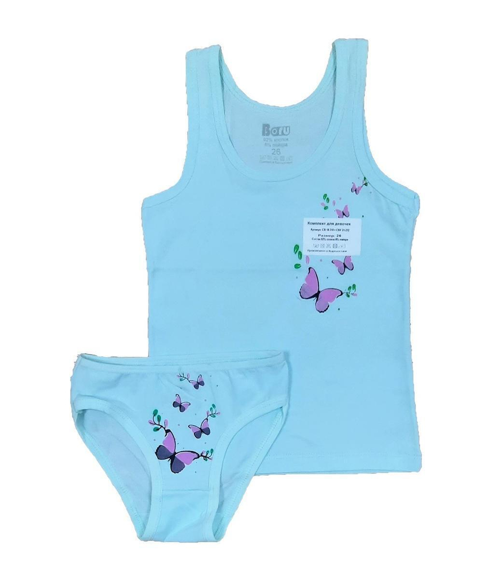 Комплект майка+трусы для девочек CBF 18-310/21-212дшл р.34 мята (Boru), 1 шт.