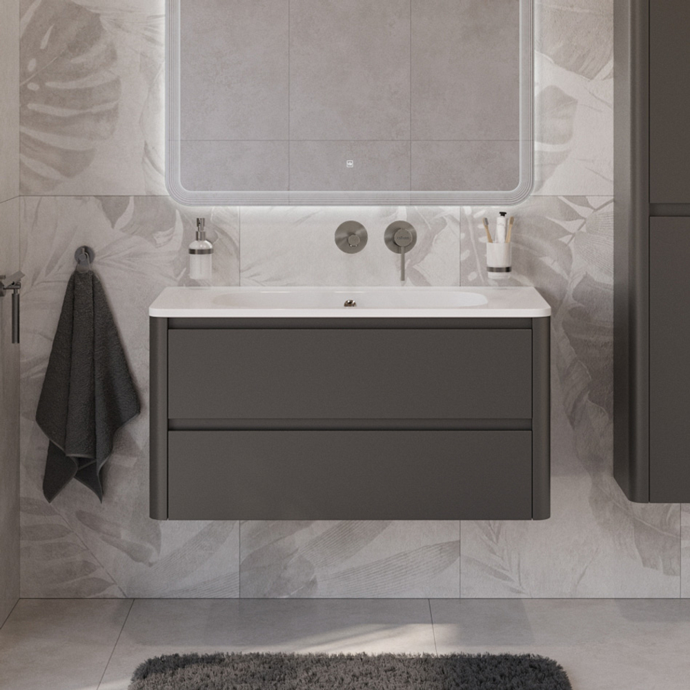 Мебель для ванной Cezares RELAX 100 Оружейная сталь RELAX-1000-2C-SO-GM