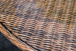 "Эспрессо" плетеный круглый стол, диаметр 150 см, цвет коричневый